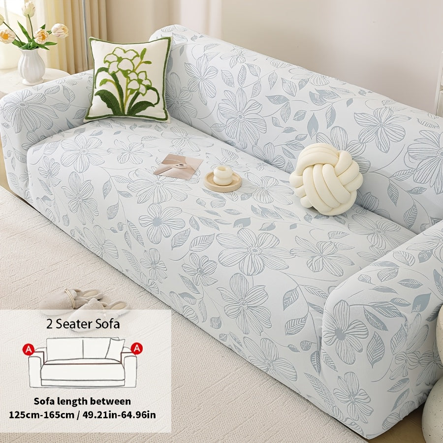 Housse de canapé extensible en polyester, vue de dos