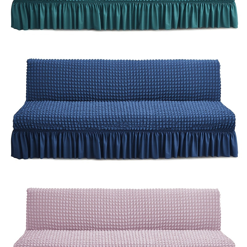 Housse de canapé extensible en jacquard à volants, autre coloris