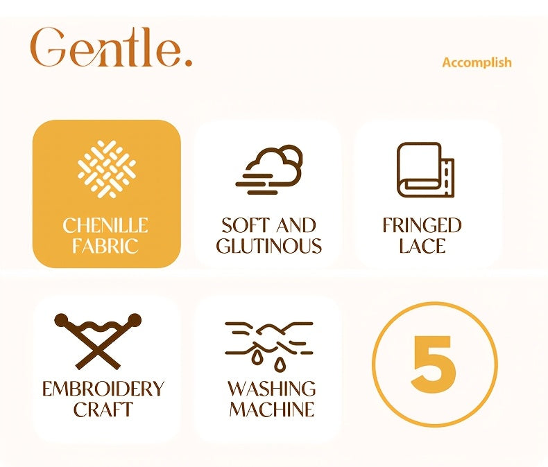 Housse de canapé en chenille d'esprit vintage, mise en situation