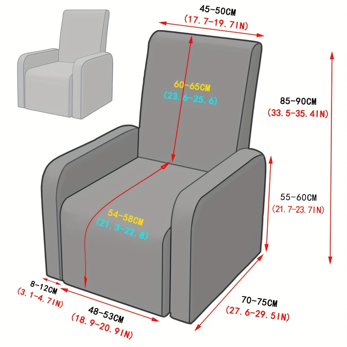 Housse de canapé épaisse extensible en velours, tissu de 200 à 250 g/m²