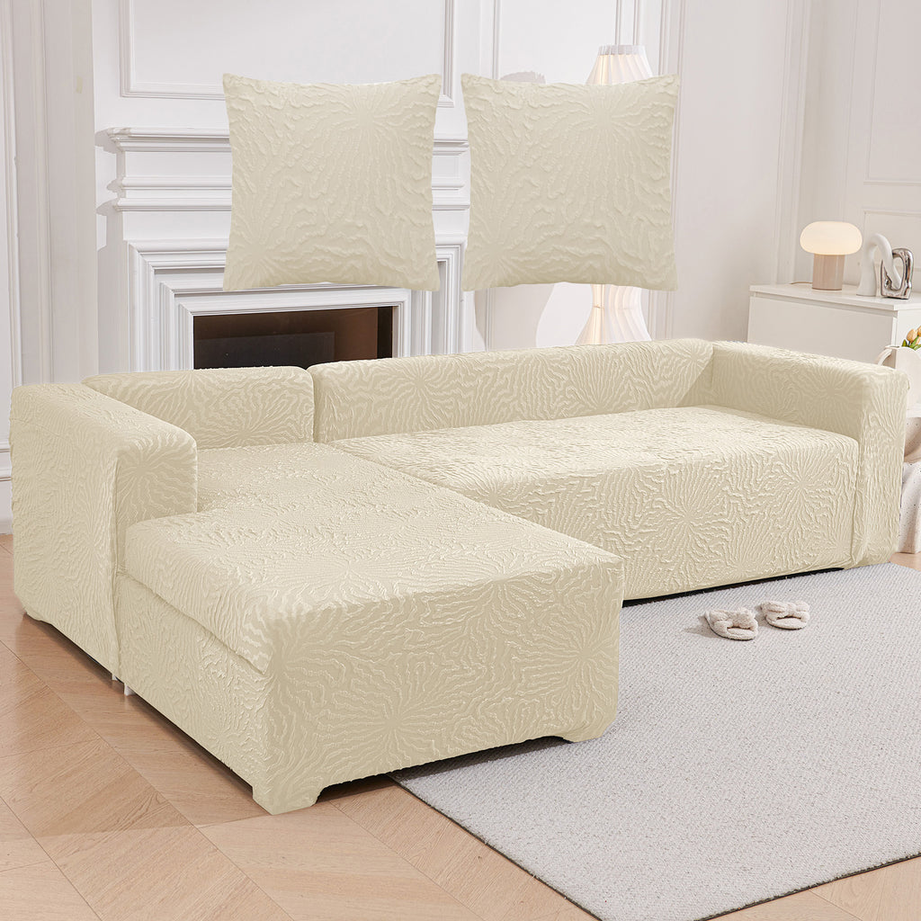 Housse de canapé matelassée au dessin Art déco, tissu de 250 à 300 g/m²