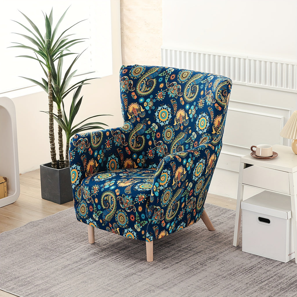 Housse de canapé extensible en fibre de lait d'esprit vintage