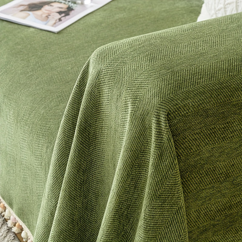 Housse de canapé épaisse en chenille matelassée, tissu de 500 g/m²