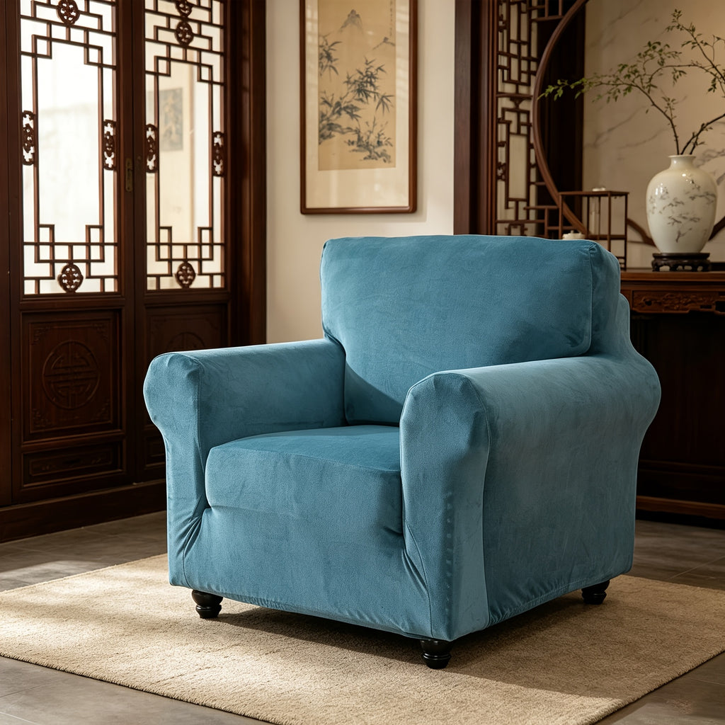 Housse de canapé extensible en velours, visuel produit