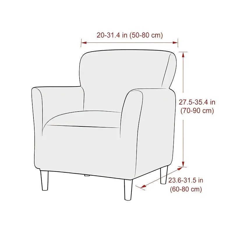Housse de canapé extensible en polaire jacquard pour fauteuil, gros plan sur le tissu