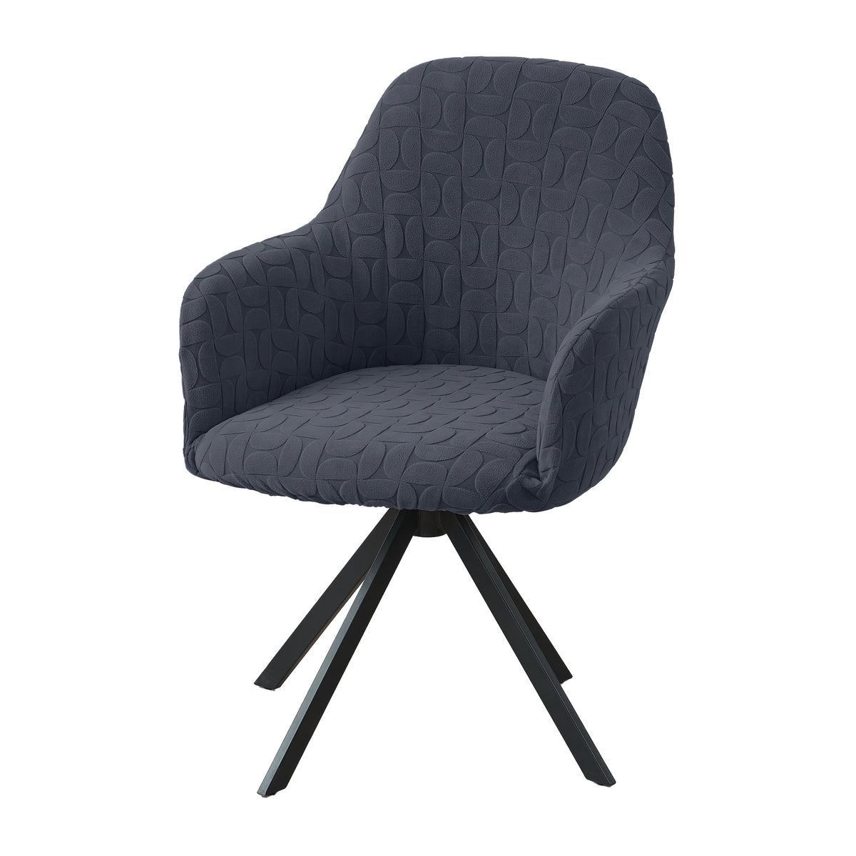 Housse de chaise extensible en polaire jacquard, gros plan sur le tissu