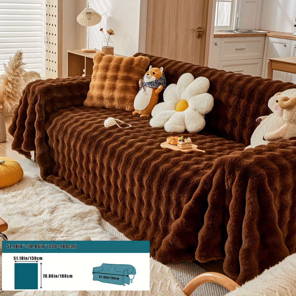Housse de canapé en peluche, 8 coloris, visuel produit