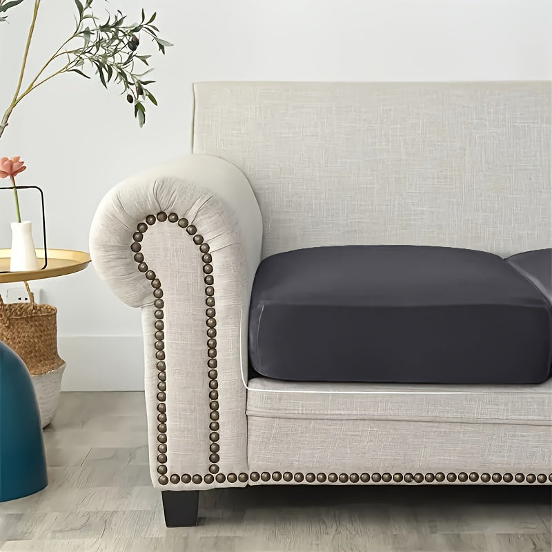Housse de coussin extensible en velours pour fauteuil, vue d'ensemble