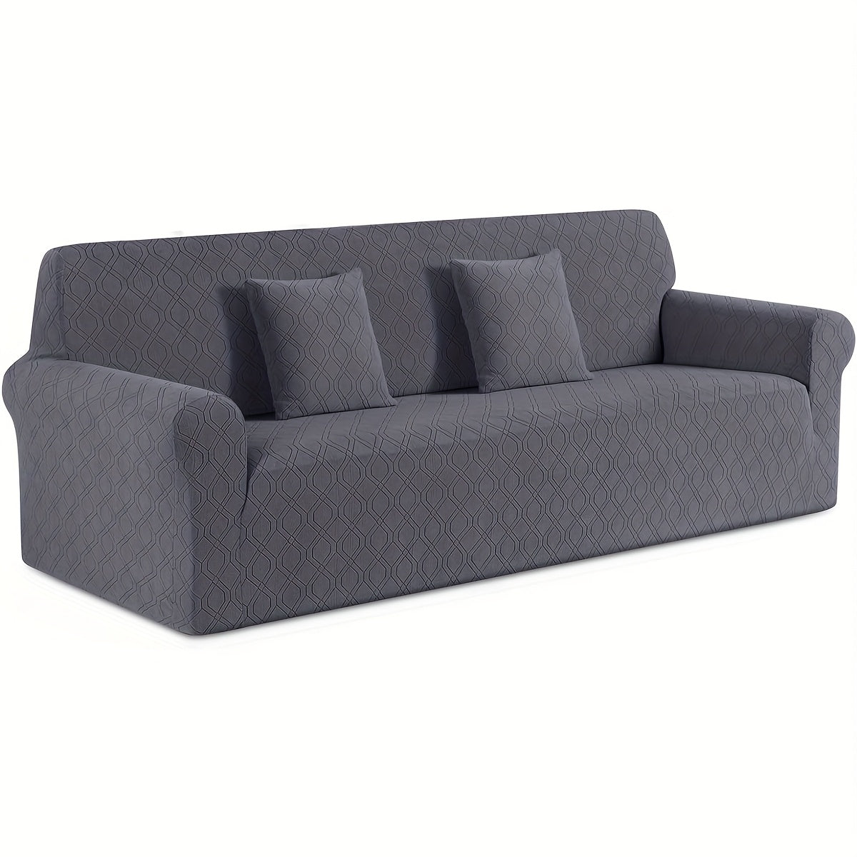 Housse de canapé épaisse extensible en polaire jacquard à housses séparées, tissu de 200 à 250 g/m²