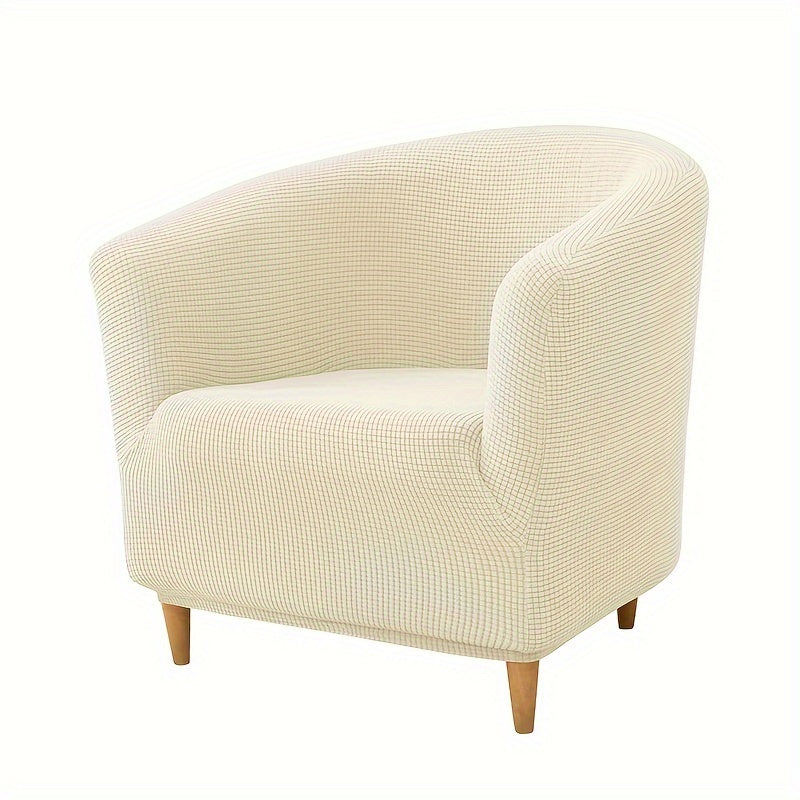 Housse de fauteuil épaisse extensible en polaire jacquard pour fauteuil