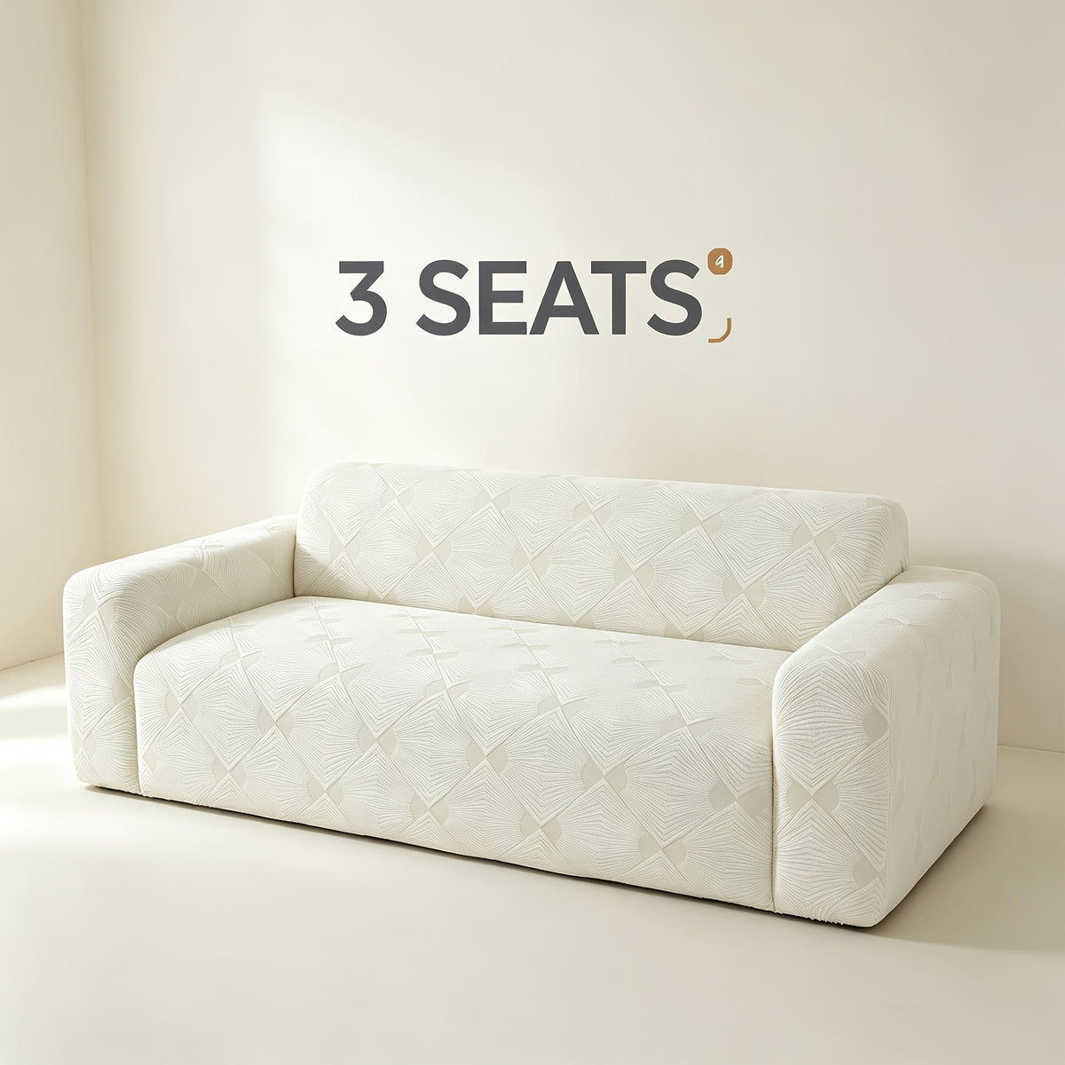 Housse de canapé extensible en polaire jacquard à rayures, autre coloris