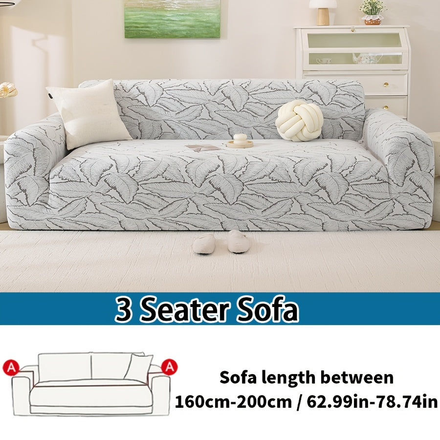 Housse de canapé extensible en polyester, mise en situation