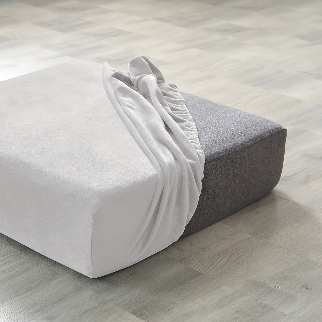 Housse de coussin extensible en velours antidérapante, vue d'ensemble