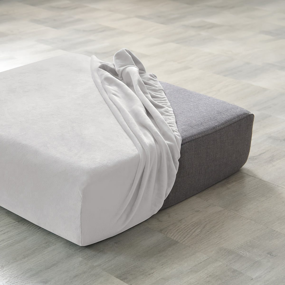 Housse de coussin extensible en velours antidérapante, vue d'ensemble