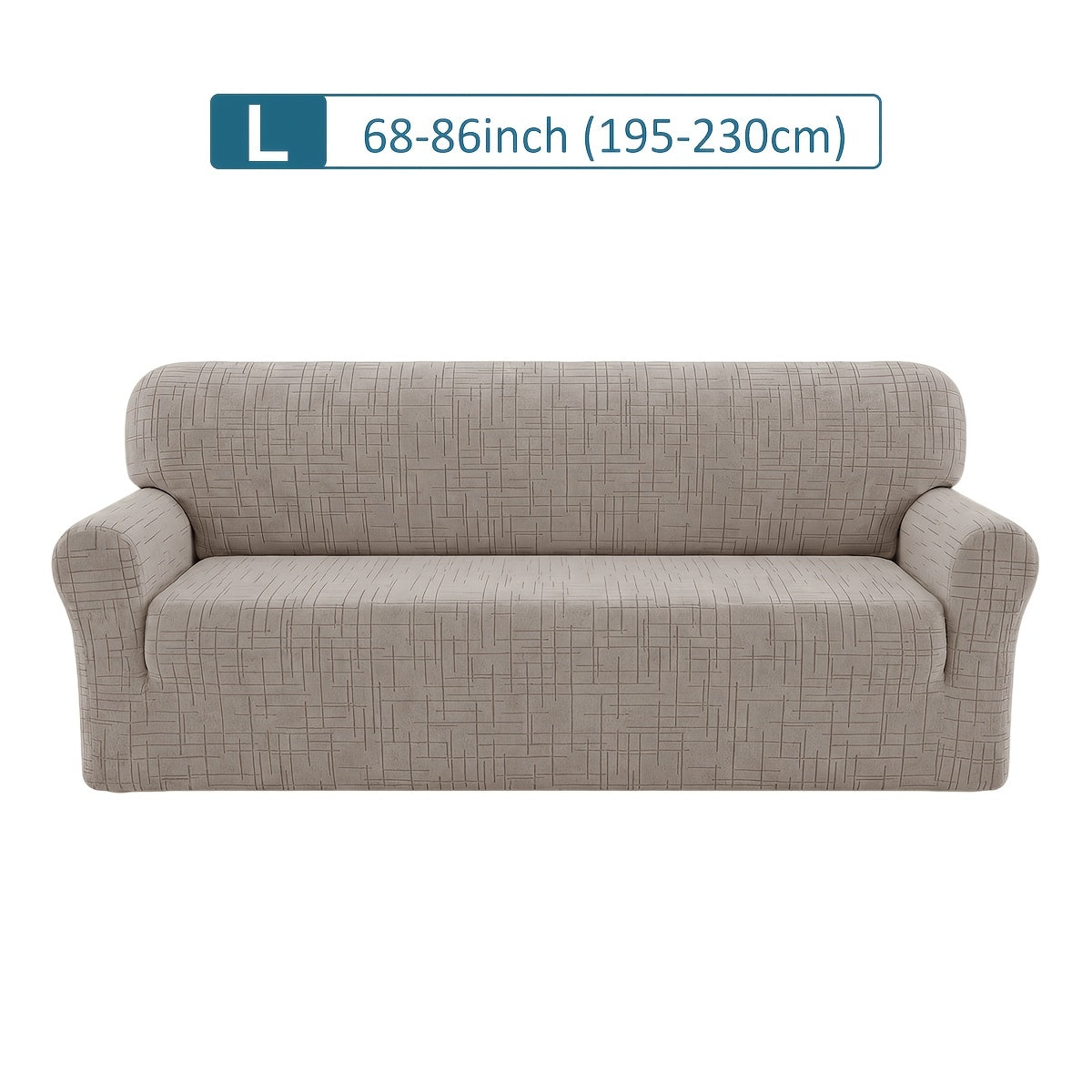 Housse de canapé extensible en polaire jacquard, gros plan sur le tissu