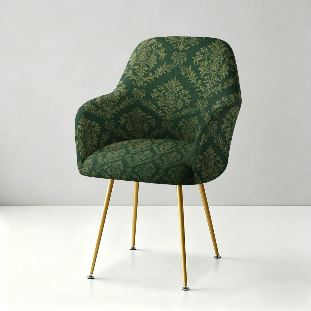 Housse de fauteuil extensible en fibre de lait imprimée au rendu glamour, tissu de 180 à 200 g/m²