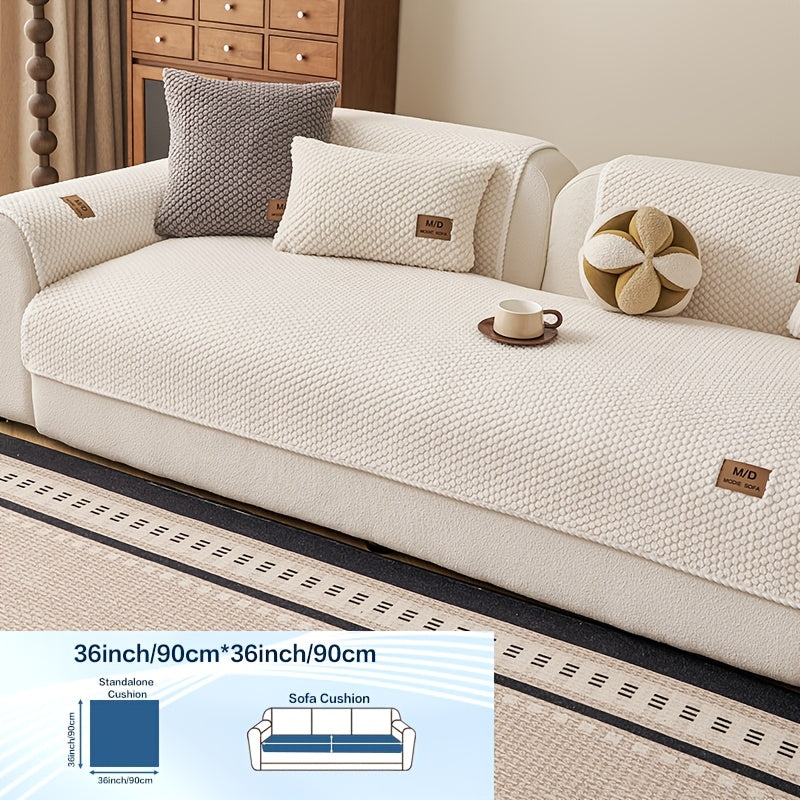 Housse de coussin en velours, gros plan sur le tissu