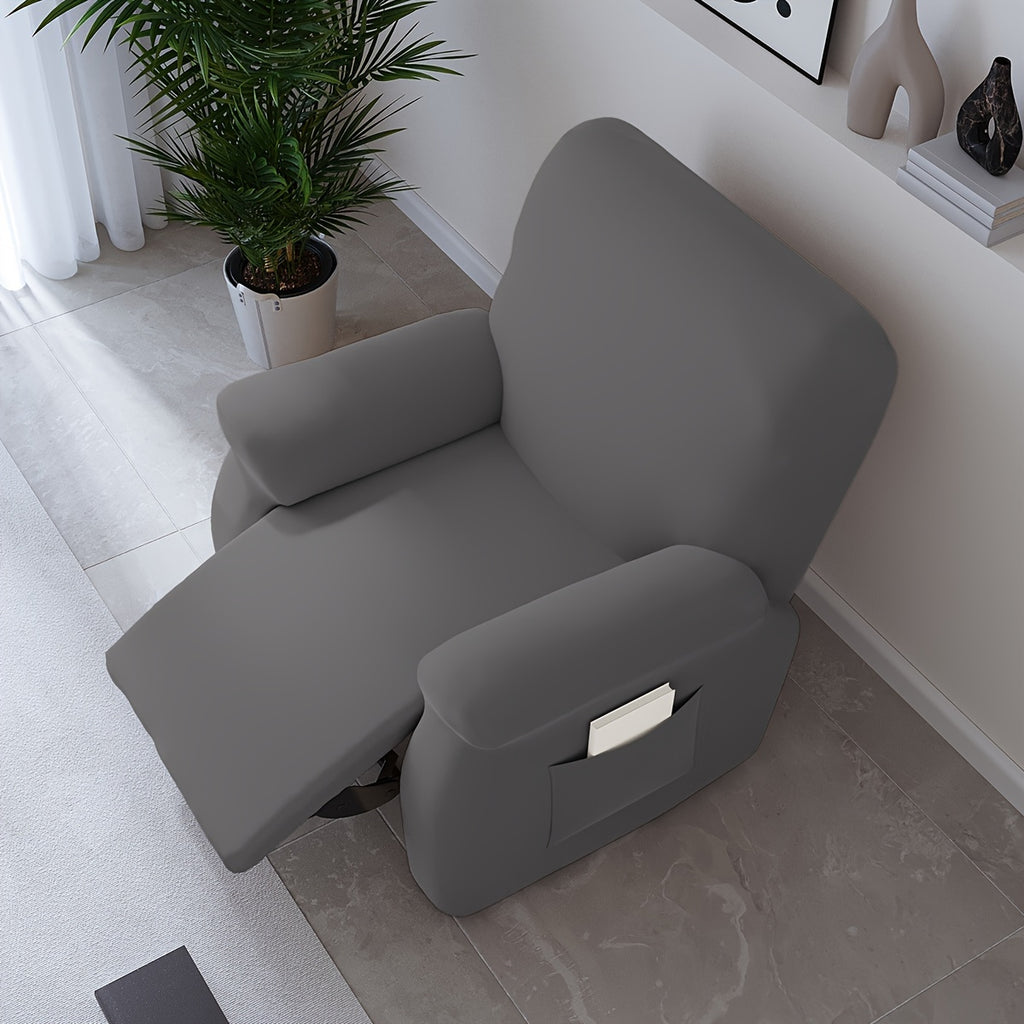 Housse de canapé extensible en fibre de lait, détail de la finition