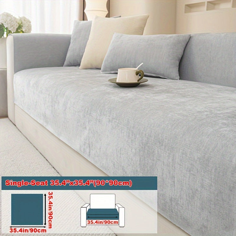 Housse de coussin épaisse en chenille antidérapante Image