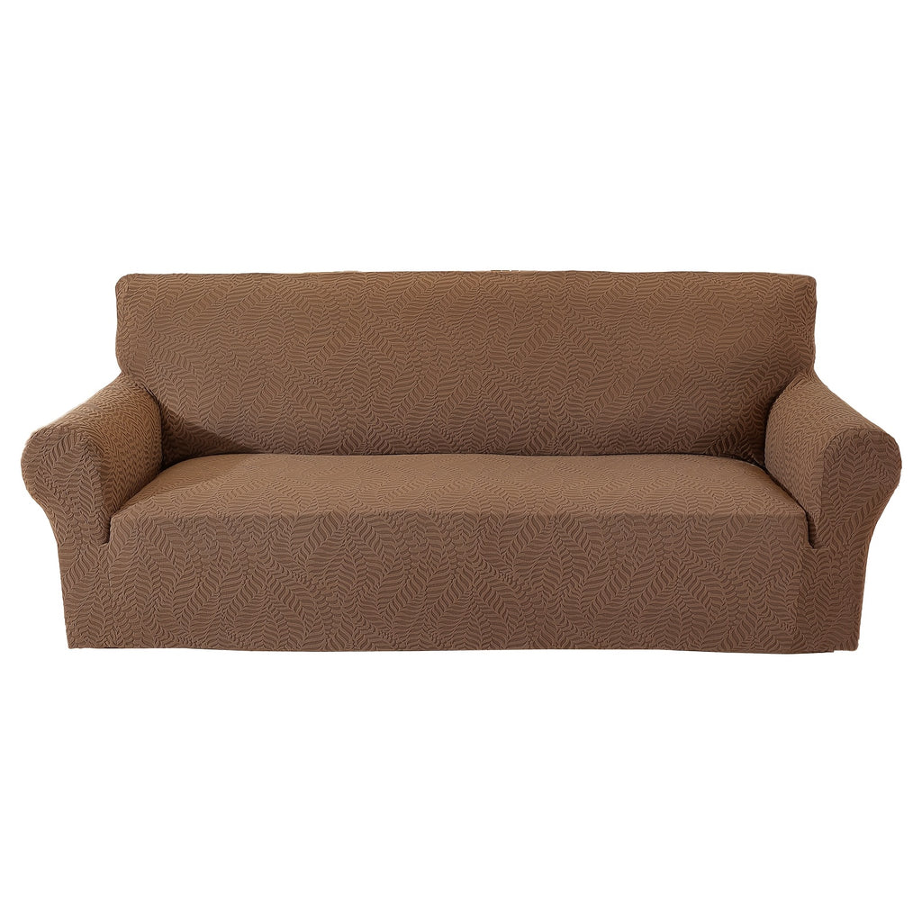 Housse de canapé extensible en polaire jacquard antidérapante au rendu glamour, visuel produit