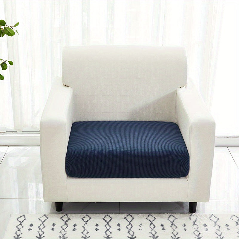 Housse de coussin extensible en polaire matelassée, vue d'ensemble