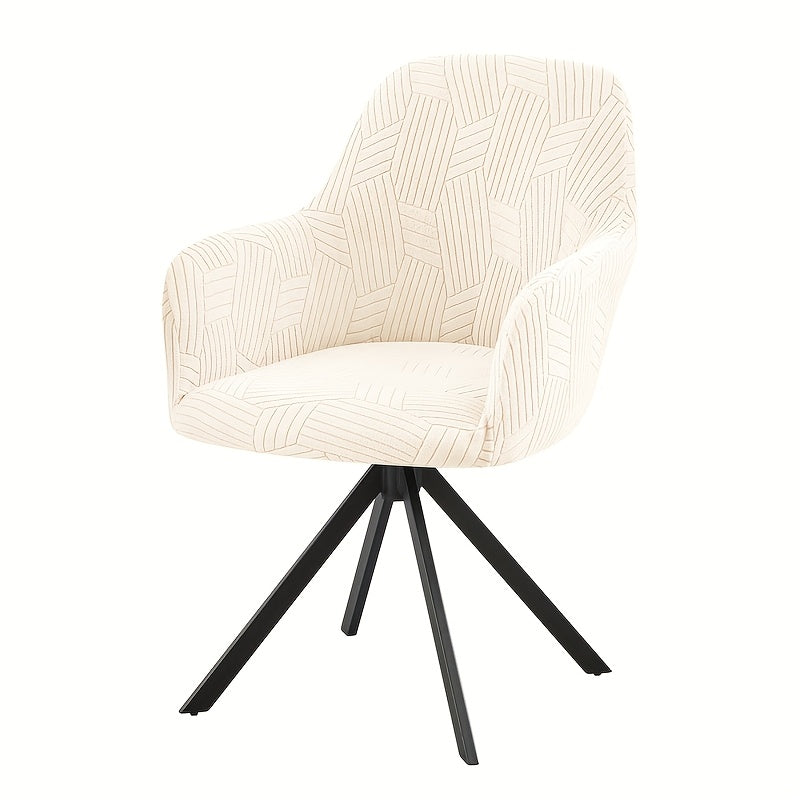 Housse de chaise extensible en polaire jacquard