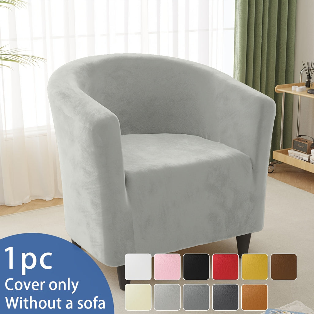 Housse de canapé épaisse extensible en velours pour fauteuil