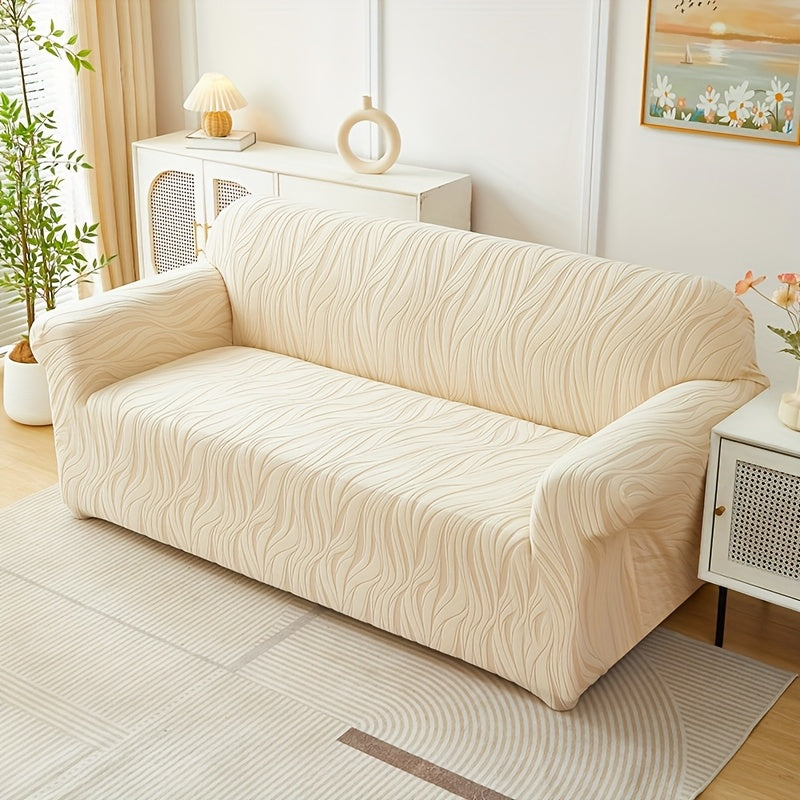 Housse de canapé extensible en tissu matelassé matelassée antidérapante, housse posée