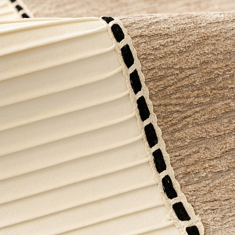Housse de canapé épaisse en chenille jacquard antidérapante, vue de dos