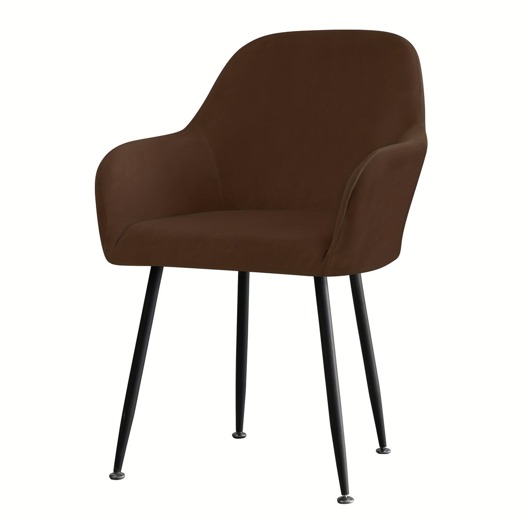 Housse de chaise épaisse extensible en velours, gros plan sur le tissu