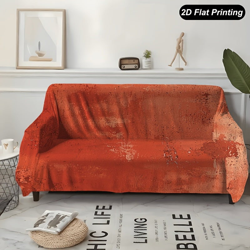 Housse de canapé épaisse en polyester pour fauteuil — détail de la matière : polyester