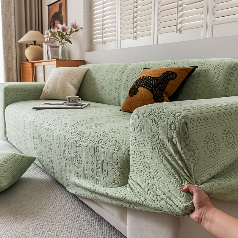 Housse de canapé en polyester pour canapé d'angle, tissu de 100 à 120 g/m²