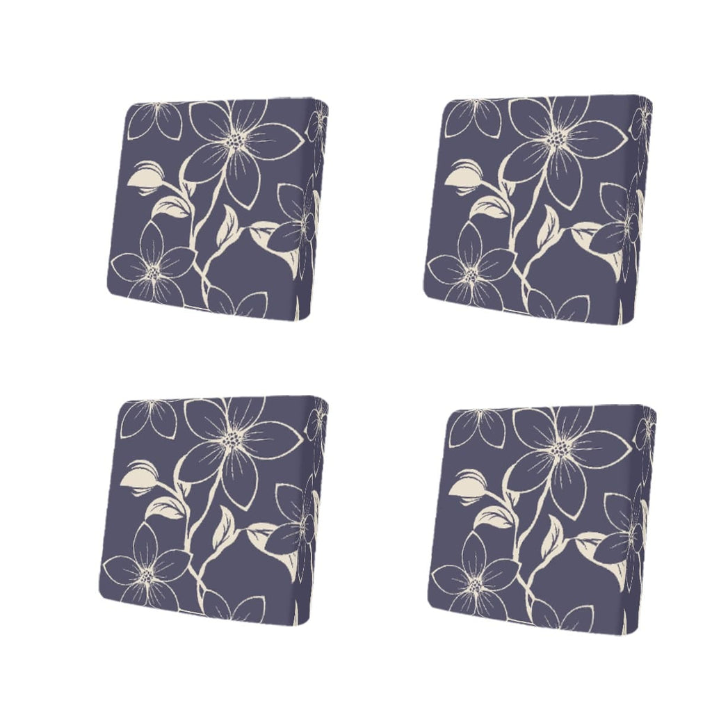 Housse de canapé en fibre de lait imprimée à motif fleuri — détail de la matière : fibre de lait