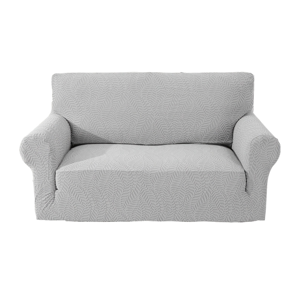Housse de canapé extensible en polaire jacquard antidérapante au rendu glamour, gros plan sur le tissu