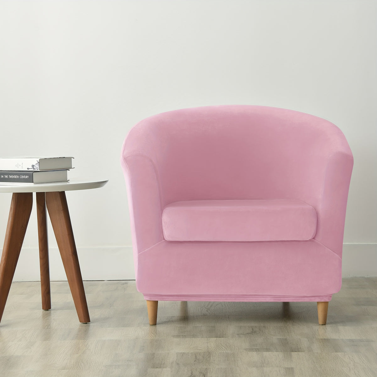 Housse de canapé extensible en velours à housses séparées pour fauteuil, visuel produit
