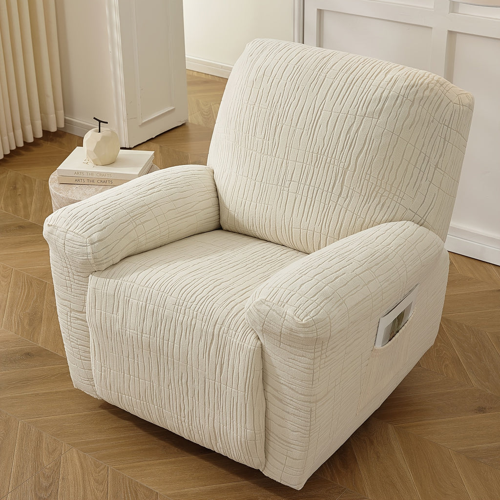 Housse de canapé extensible en polaire jacquard antidérapante à housses, visuel produit