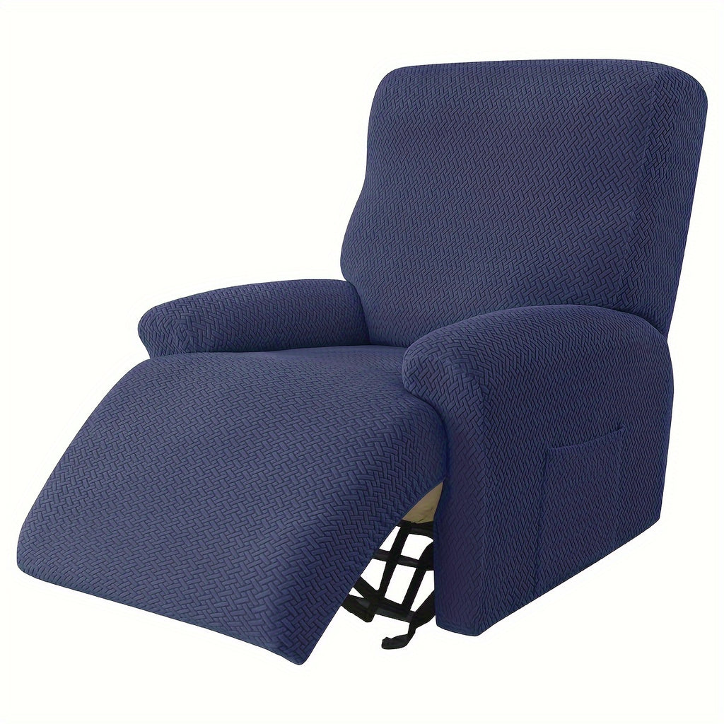 Housse de canapé extensible en polaire jacquard à housses séparées, housse posée