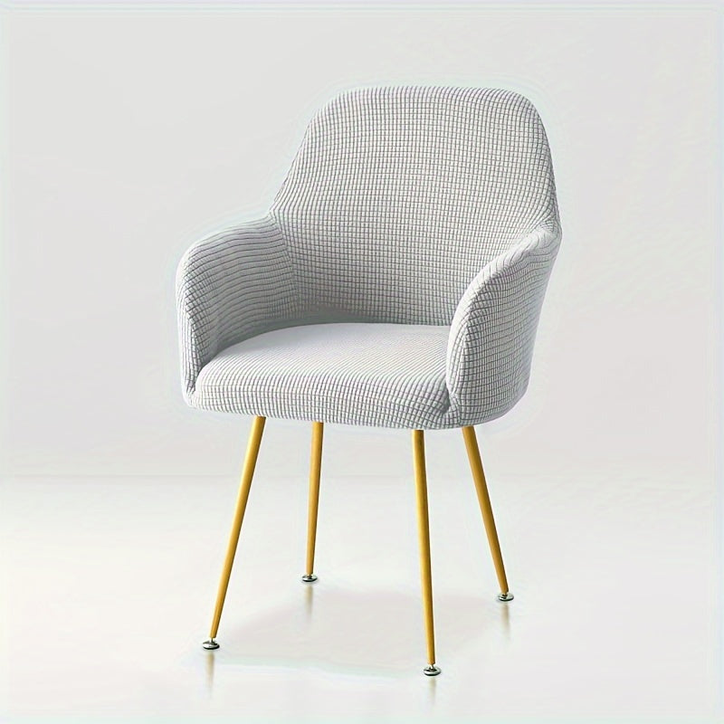 Housse de fauteuil extensible en polyester, mise en situation