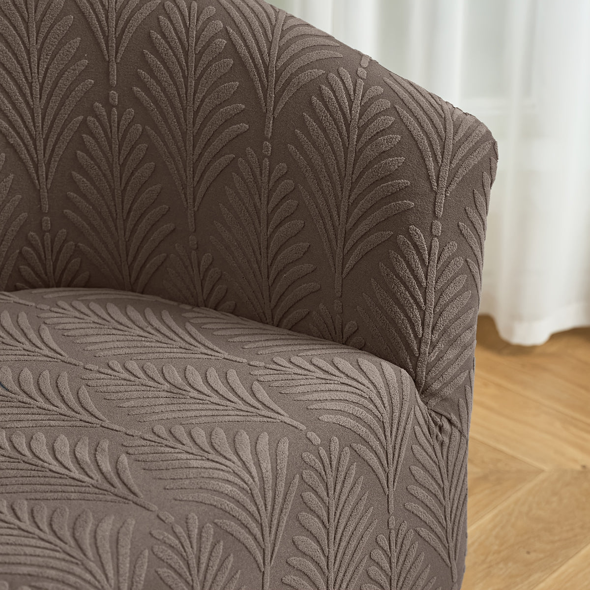 Housse de canapé extensible en polaire jacquard pour fauteuil Image