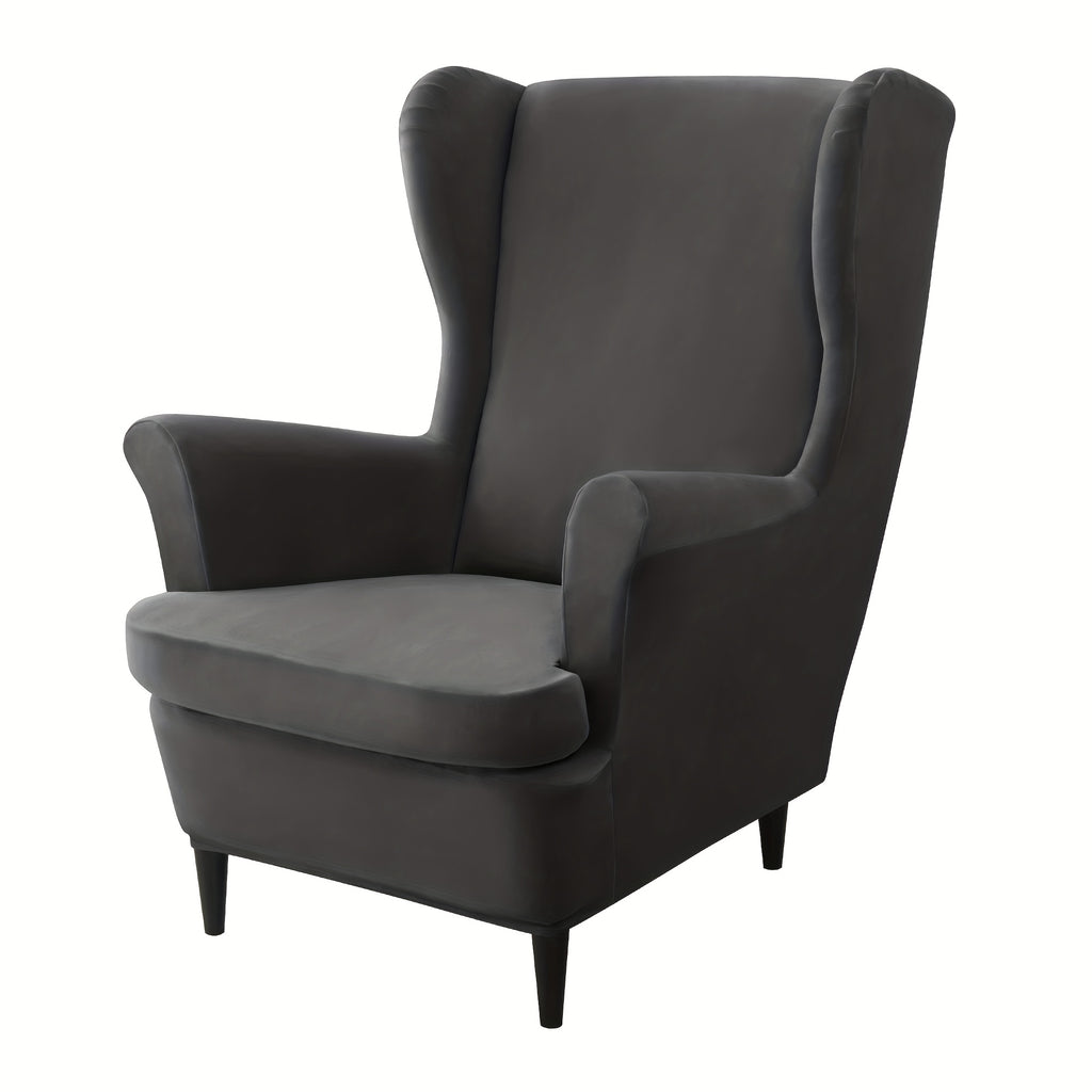 Housse de canapé épaisse extensible en velours pour fauteuil, vue d'ensemble