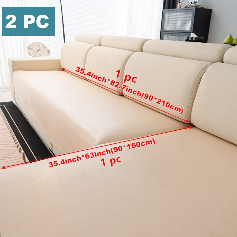 Housse de canapé épaisse en polyester antidérapante à housses séparées, tissu de 300 à 350 g/m²