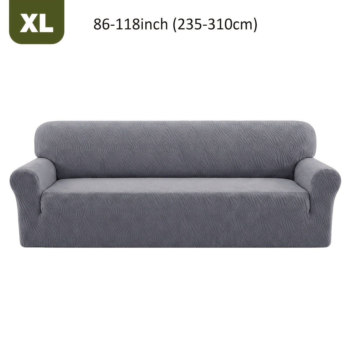 Housse de canapé extensible en polaire jacquard, mise en situation