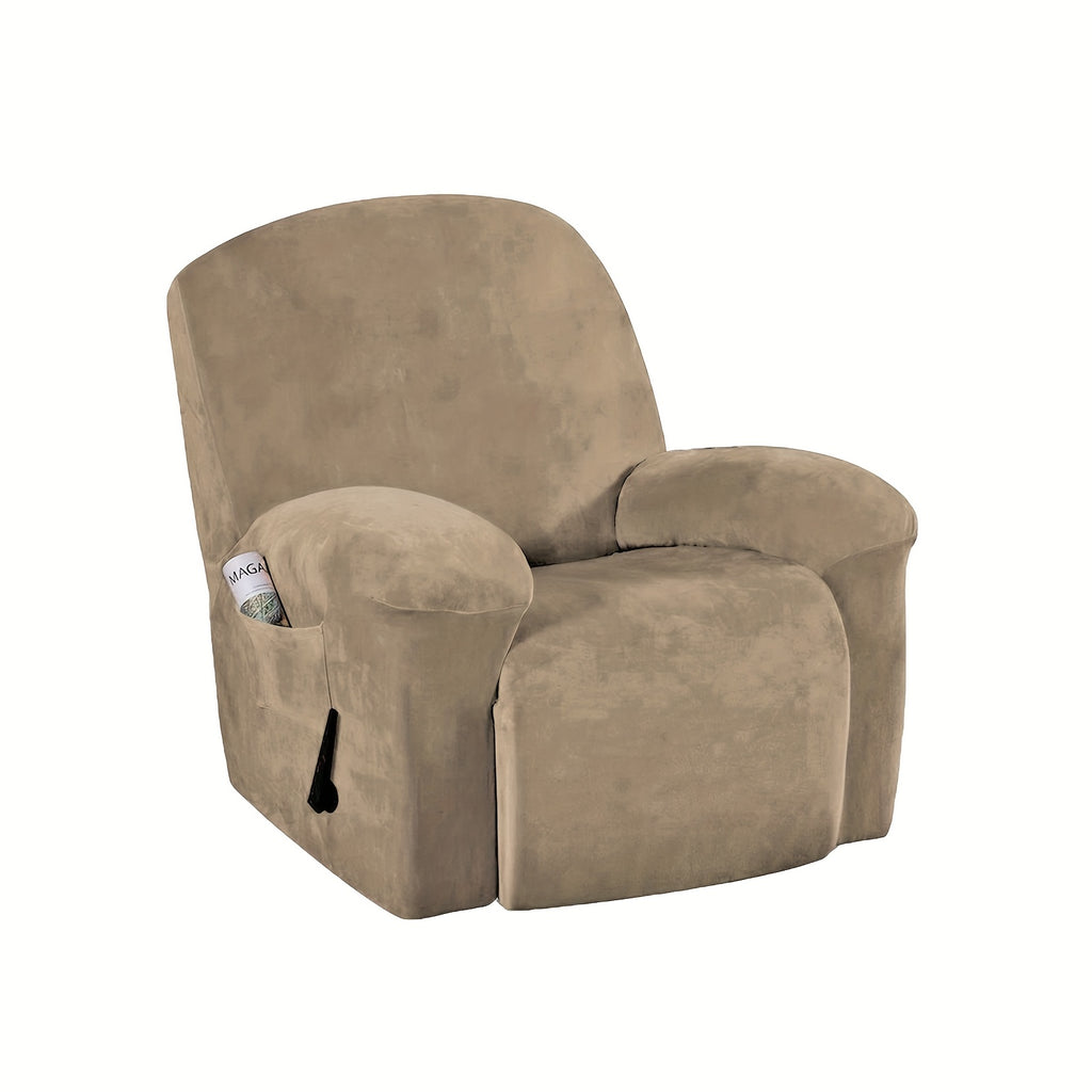 Housse de canapé extensible en velours matelassée, visuel produit