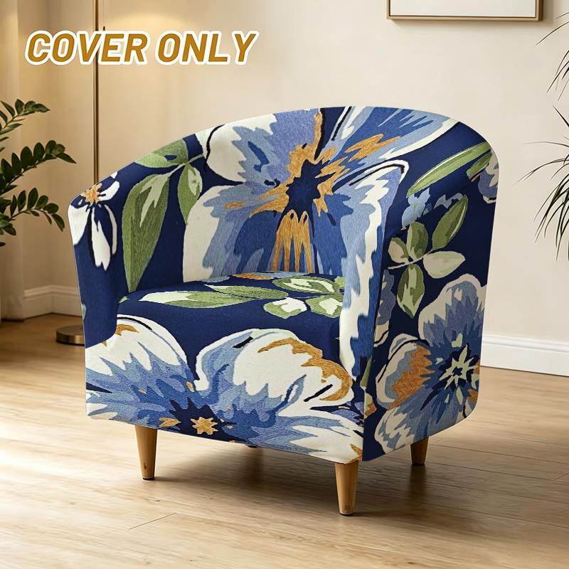Housse de canapé légère extensible en fibre de lait matelassée à motif fleuri, compatible fauteuil
