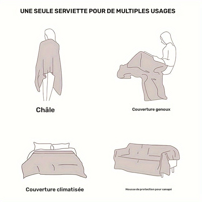 Housse de canapé en peluche, 8 coloris, gros plan sur le tissu