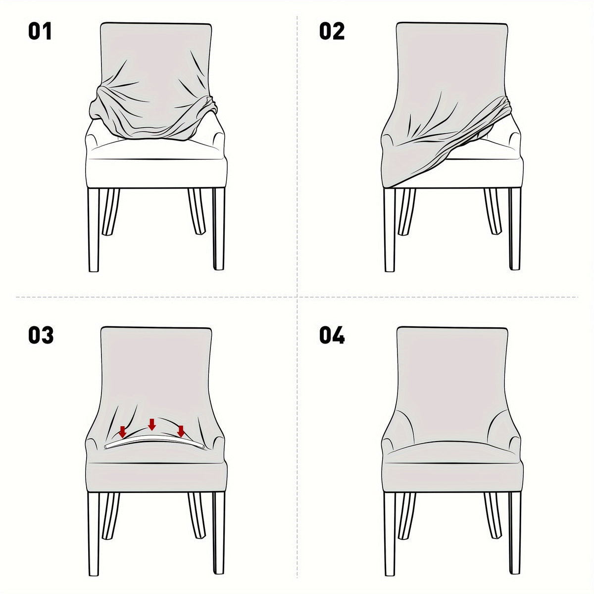 Housse de fauteuil extensible en velours, autre coloris