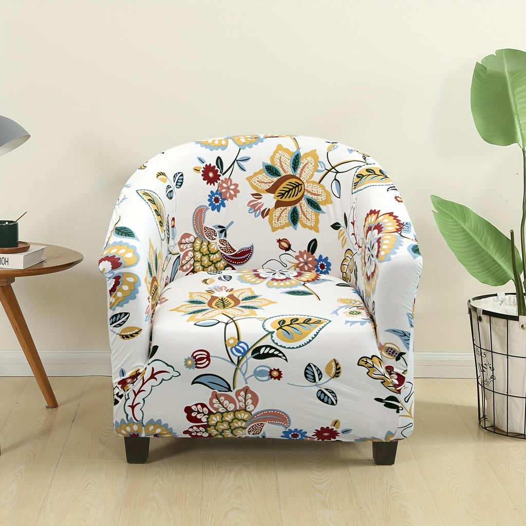 Housse de canapé extensible en polyester pour fauteuil, détail de la finition
