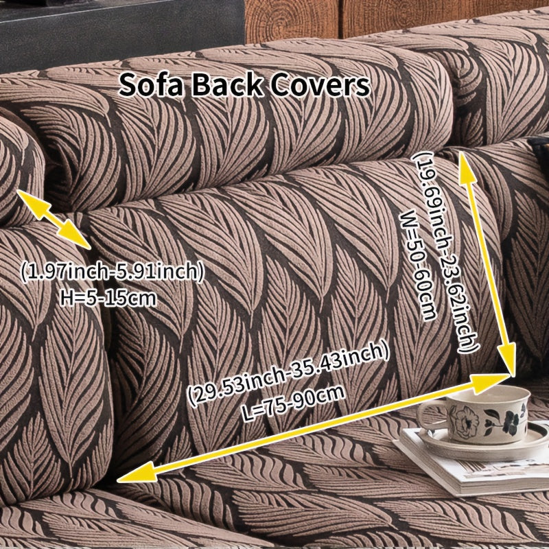Housse de canapé en polaire jacquard antidérapante d'esprit bohème, visuel produit