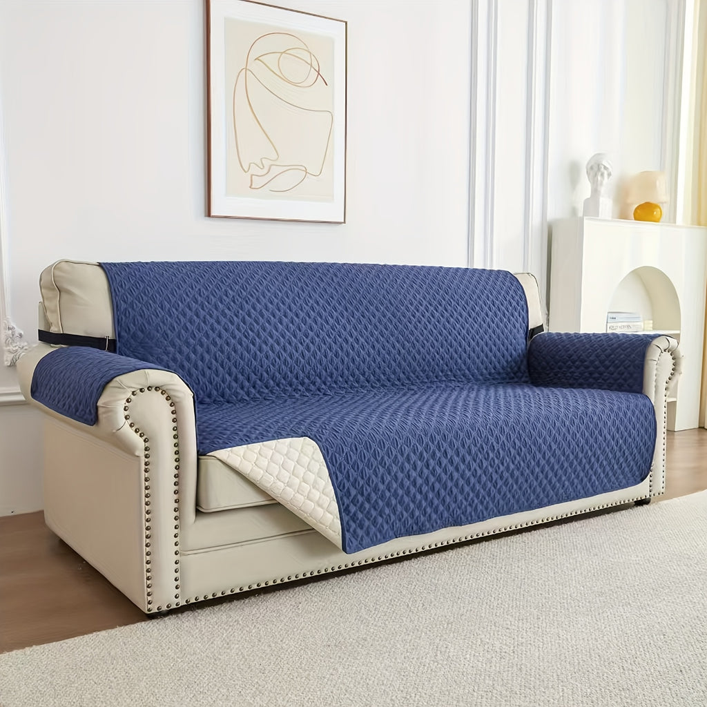 Housse de canapé légère en polyester antidérapante, mise en situation