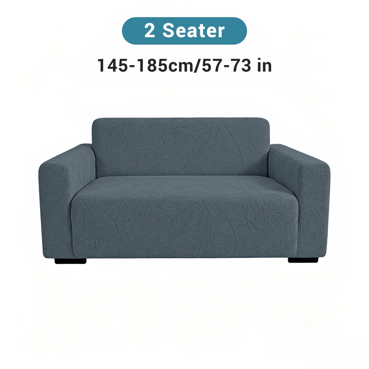 Housse de canapé extensible en polaire jacquard à motif feuillage, gros plan sur le tissu